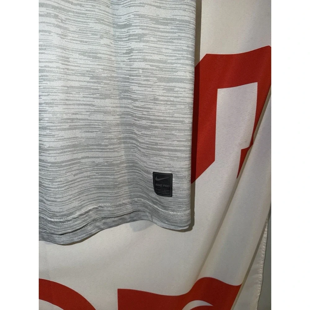 Nike Pro T Shirt Mens Medium Gray Activewear